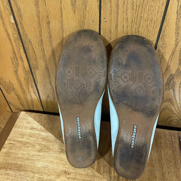 Patagonia" Light Blue Suede Slip-On Flats - Picture 8 of 11